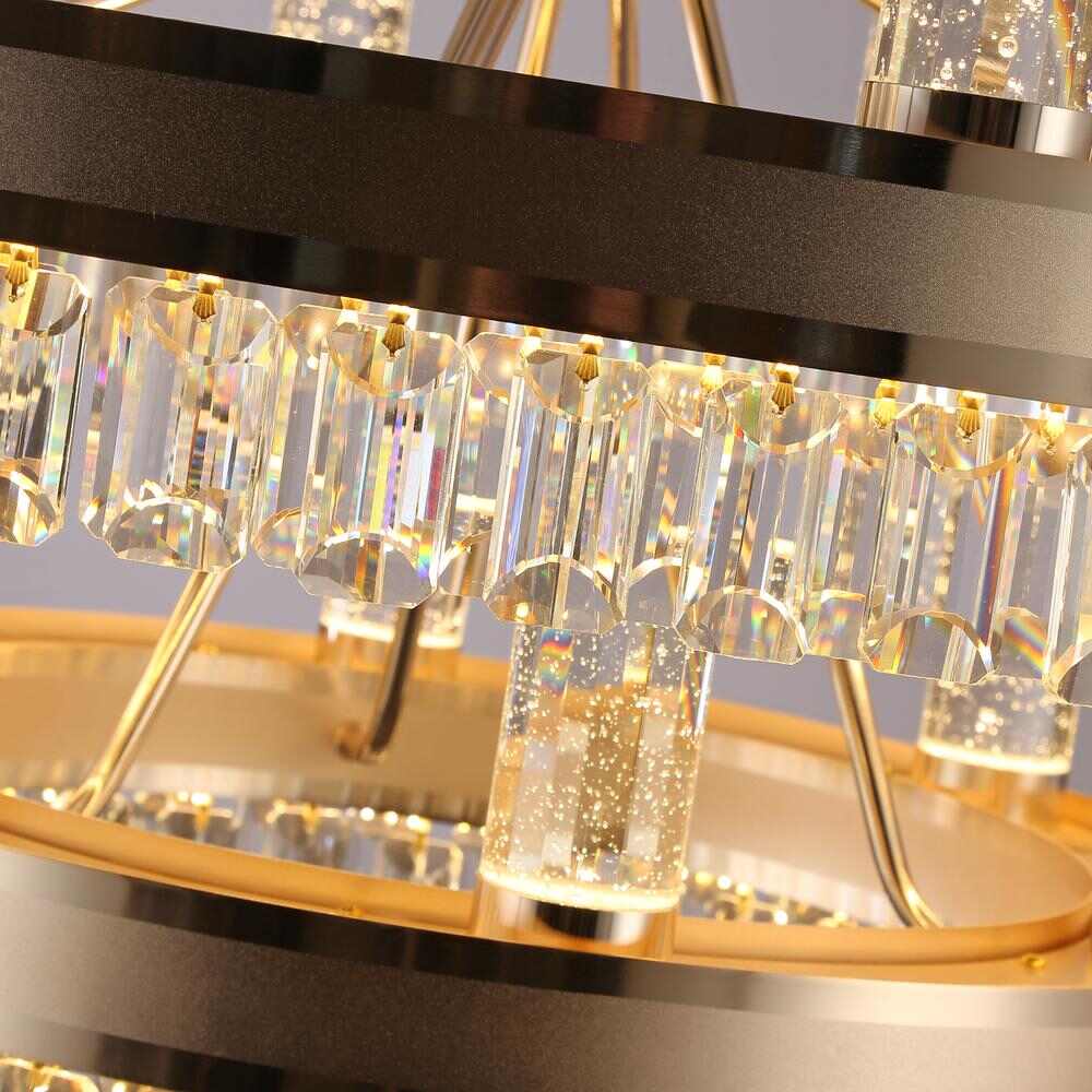 Crystal Cylindrical LED Pendent Light  details 4